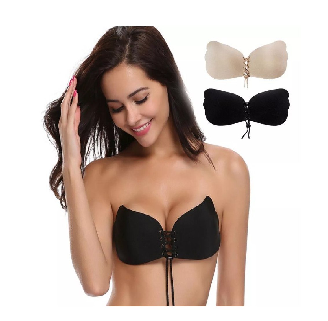 Brasier Sujetador Invisible Efecto Silicona Push Up