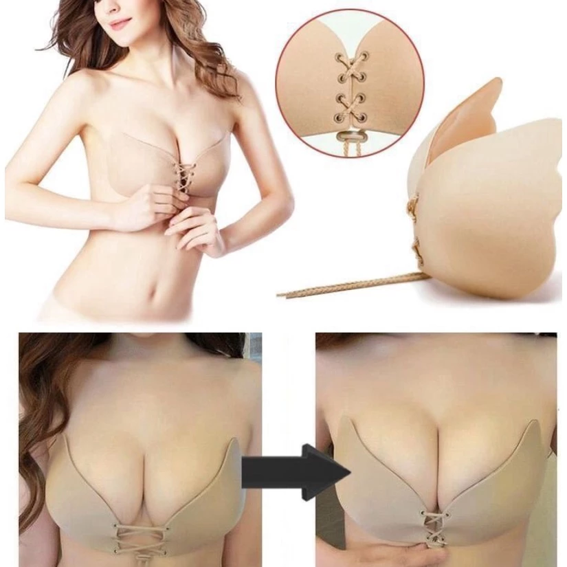 Brasier Sujetador Invisible Efecto Silicona Push Up