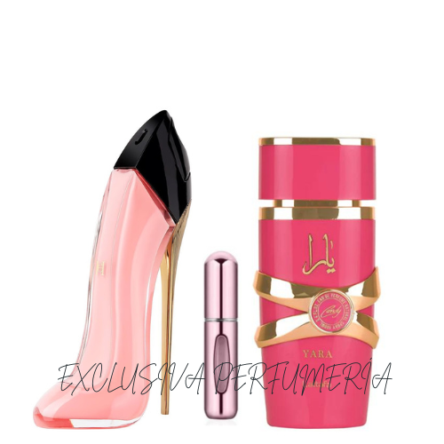 Yara candy+Good girl blush+perfumero