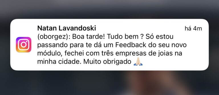 de um aluno
